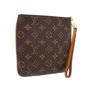 Louis Vuitton Partition Bag Monogram Shoulder Brown Leather